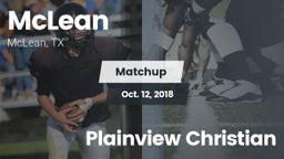 Matchup: McLean  vs. Plainview Christian 2018