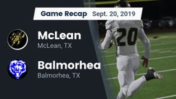 Recap: McLean  vs. Balmorhea  2019