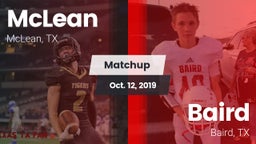 Matchup: McLean  vs. Baird  2019