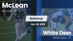 Matchup: McLean  vs. White Deer  2019
