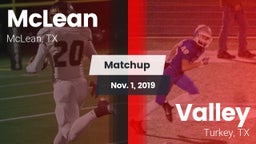 Matchup: McLean  vs. Valley  2019