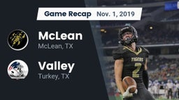 Recap: McLean  vs. Valley  2019