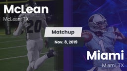 Matchup: McLean  vs. Miami  2019