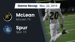 Recap: McLean  vs. Spur  2019