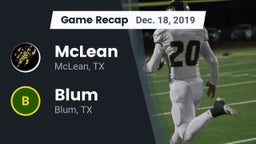 Recap: McLean  vs. Blum  2019