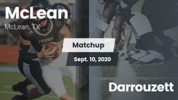 Matchup: McLean  vs. Darrouzett  2020
