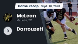 Recap: McLean  vs. Darrouzett  2020