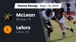 Recap: McLean  vs. Lefors  2020