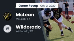 Recap: McLean  vs. Wildorado  2020