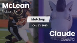 Matchup: McLean  vs. Claude  2020