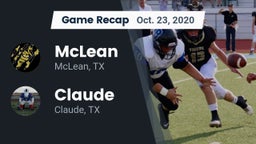 Recap: McLean  vs. Claude  2020
