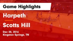 Harpeth  vs Scotts Hill  Game Highlights - Dec 30, 2016