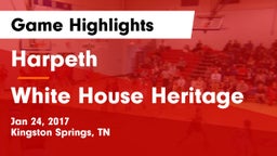 Harpeth  vs White House Heritage Game Highlights - Jan 24, 2017