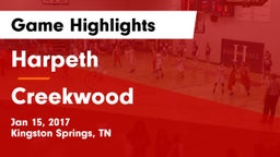 Harpeth  vs Creekwood Game Highlights - Jan 15, 2017