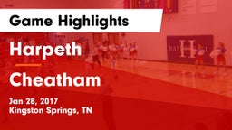 Harpeth  vs Cheatham Game Highlights - Jan 28, 2017