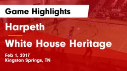 Harpeth  vs White House Heritage Game Highlights - Feb 1, 2017