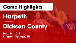 Harpeth  vs Dickson County  Game Highlights - Dec. 14, 2018