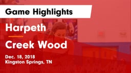 Harpeth  vs Creek Wood  Game Highlights - Dec. 18, 2018