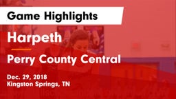 Harpeth  vs Perry County Central  Game Highlights - Dec. 29, 2018