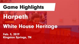 Harpeth  vs White House Heritage  Game Highlights - Feb. 5, 2019