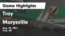Troy  vs Marysville  Game Highlights - Aug. 28, 2021