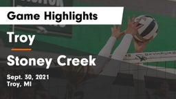 Troy  vs Stoney Creek  Game Highlights - Sept. 30, 2021