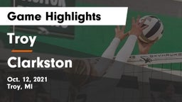 Troy  vs Clarkston  Game Highlights - Oct. 12, 2021