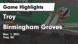 Troy  vs Birmingham Groves Game Highlights - Nov. 1, 2021