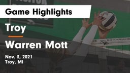 Troy  vs Warren Mott Game Highlights - Nov. 3, 2021
