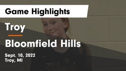 Troy  vs Bloomfield Hills  Game Highlights - Sept. 10, 2022