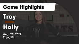 Troy  vs Holly  Game Highlights - Aug. 20, 2022
