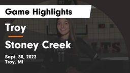 Troy  vs Stoney Creek  Game Highlights - Sept. 30, 2022