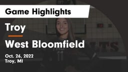 Troy  vs West Bloomfield  Game Highlights - Oct. 26, 2022