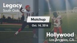 Matchup: Legacy  vs. Hollywood 2016