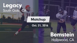 Matchup: Legacy  vs. Bernstein  2016