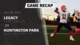 Recap: Legacy  vs. Huntington Park  2016