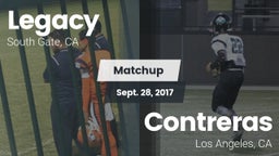Matchup: Legacy  vs. Contreras  2017