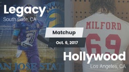 Matchup: Legacy  vs. Hollywood 2017