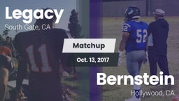 Matchup: Legacy  vs. Bernstein  2017