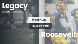 Matchup: Legacy  vs. Roosevelt  2018