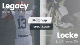 Matchup: Legacy  vs. Locke  2019
