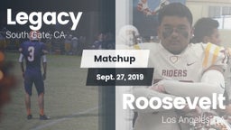 Matchup: Legacy  vs. Roosevelt  2019