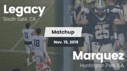 Matchup: Legacy  vs. Marquez  2019
