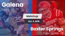 Matchup: Galena  vs. Baxter Springs   2018