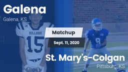 Matchup: Galena  vs. St. Mary's-Colgan  2020