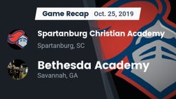 Recap: Spartanburg Christian Academy  vs. Bethesda Academy 2019