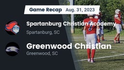 Recap: Spartanburg Christian Academy  vs. Greenwood Christian  2023