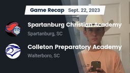 Recap: Spartanburg Christian Academy  vs. Colleton Preparatory Academy 2023
