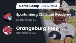 Recap: Spartanburg Christian Academy  vs. Orangeburg Prep  2023