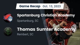 Recap: Spartanburg Christian Academy  vs. Thomas Sumter Academy 2023